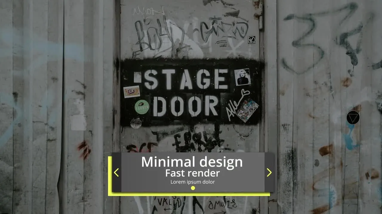 新时尚三分之一幻灯片广告像素设计精选AE模板