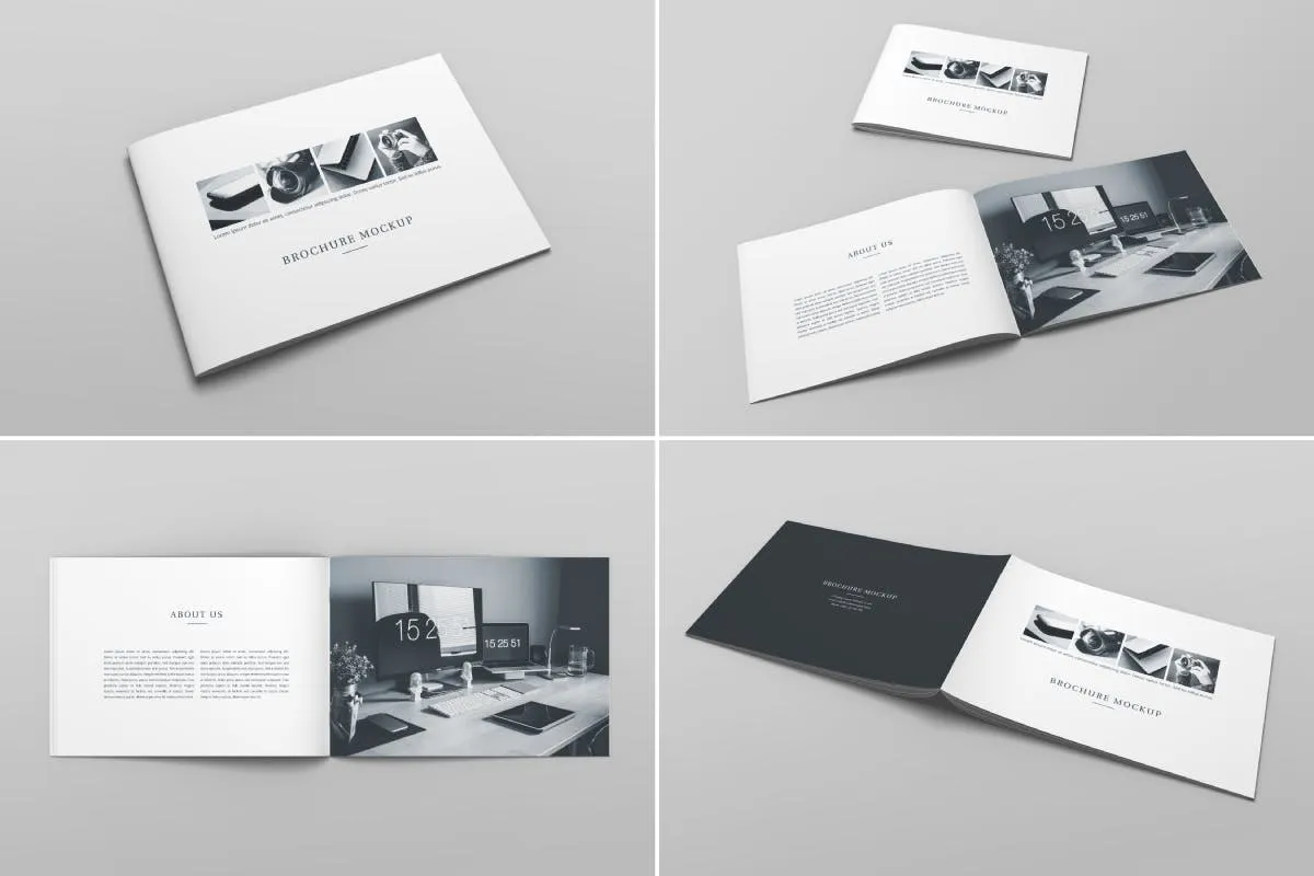 A4多用途产品目录产品手册样机模板Vol.1 Brochure Catalog Mockup Vol. 1插图