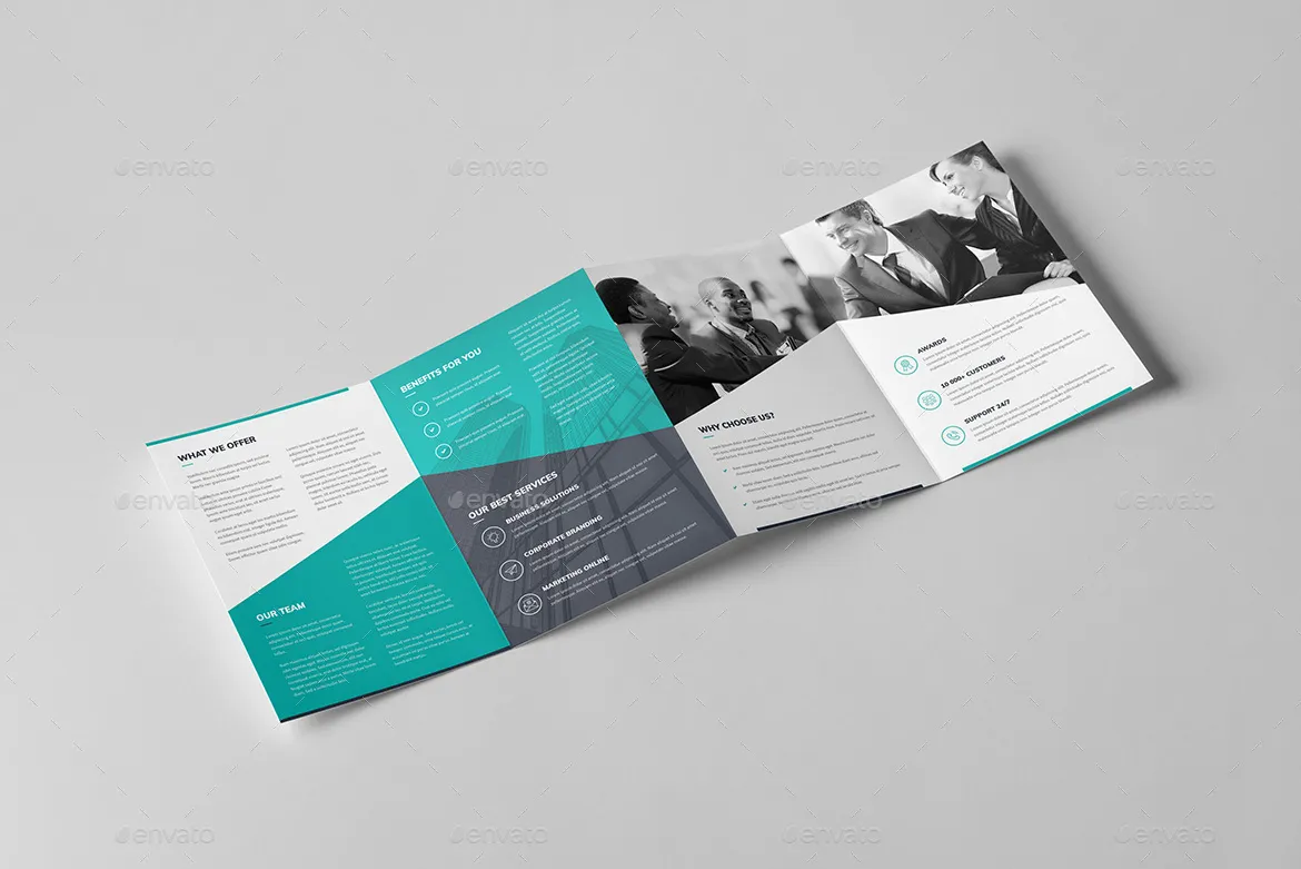 典型的正式的企业商务四折页模板下载插图(7)