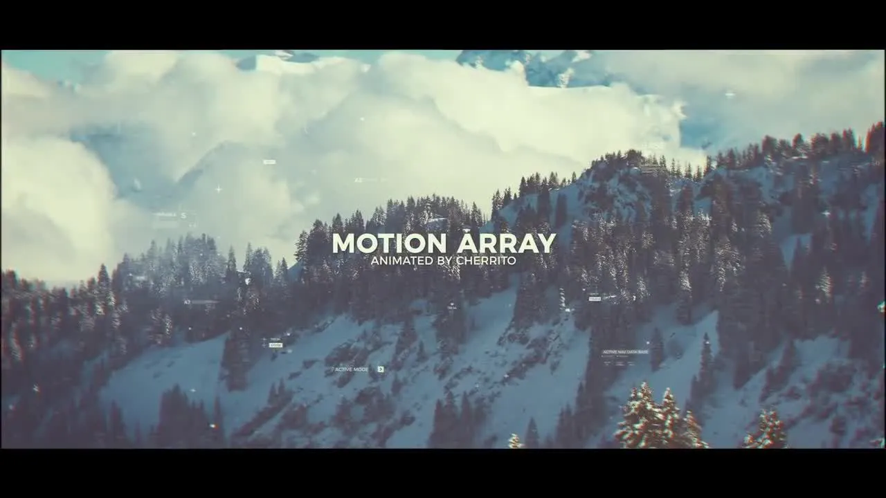 未来派的位差幻灯片像素设计精选AE模板