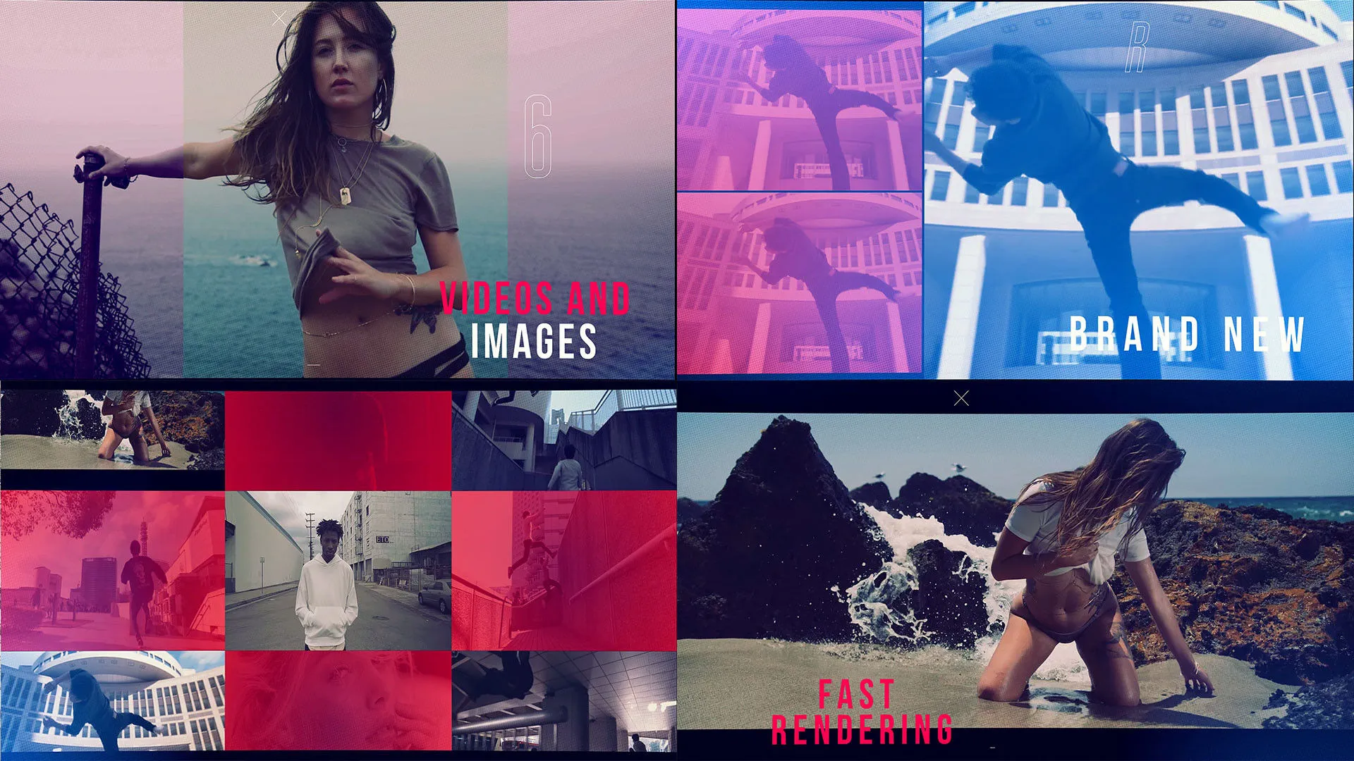 创意动画城市动态像素设计精选AE模板