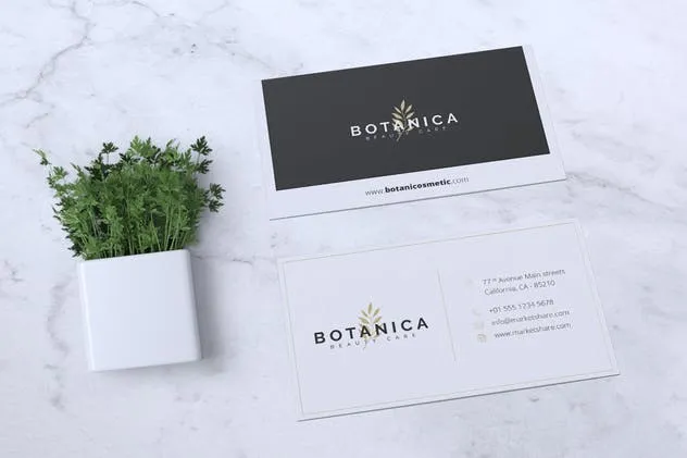 现代极简主义企业名片制作模板v1 Modern Minimalist Business Card Vol. 01插图(2)