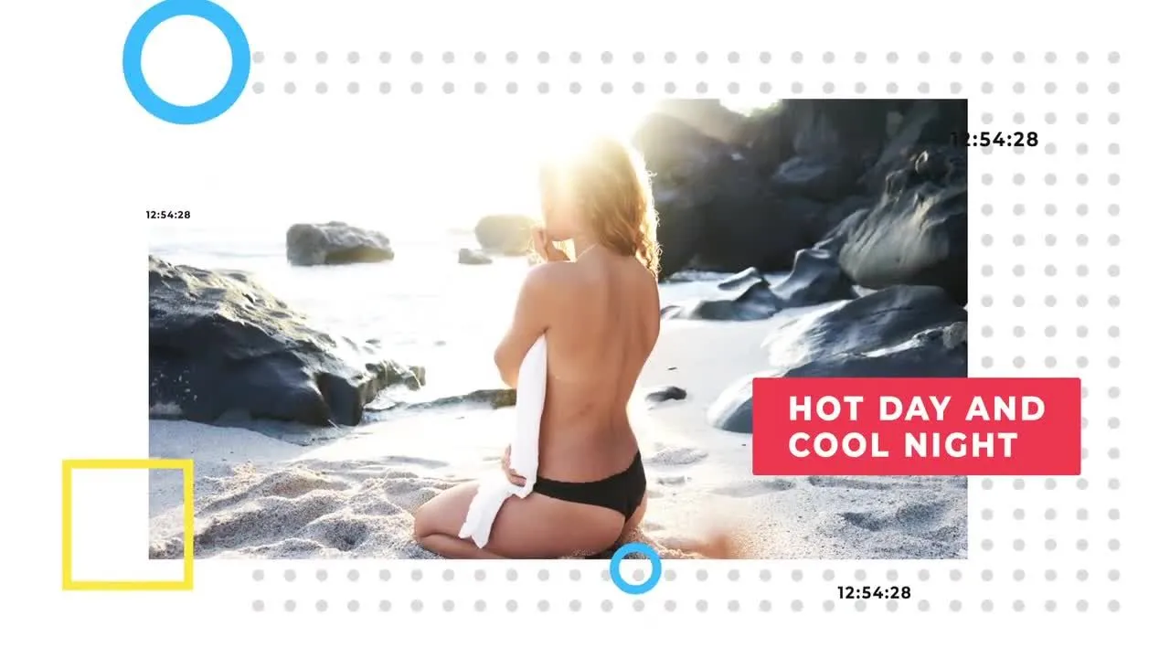 快速动态动画夏季动画相册像素设计精选AE模板