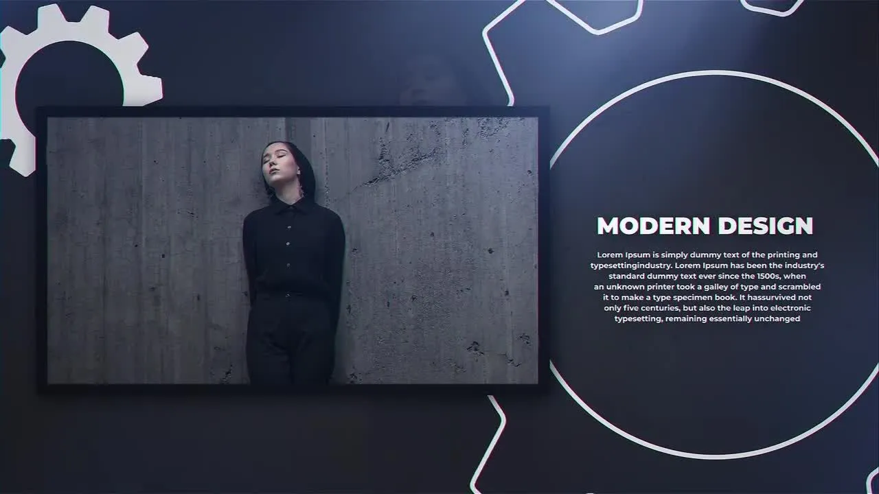 整洁动态的企业故事介绍像素设计精选AE模板