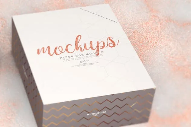 美食包装纸盒样机 Paper Box Mockup 07插图(10)