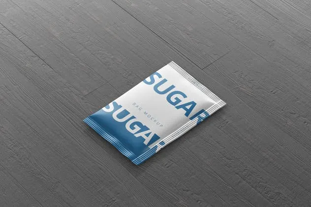 矩形糖袋/盐袋食品包装样机 Salt / Sugar Bag Mockup – Rectangle插图(2)