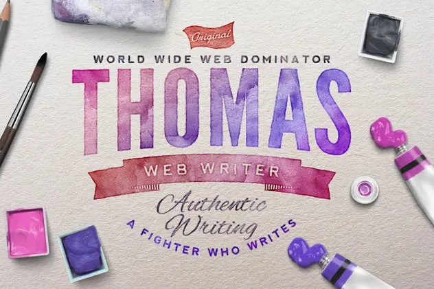 逼真水彩文本文字特效样式 Watercolor Scene Text Mockups插图(1)