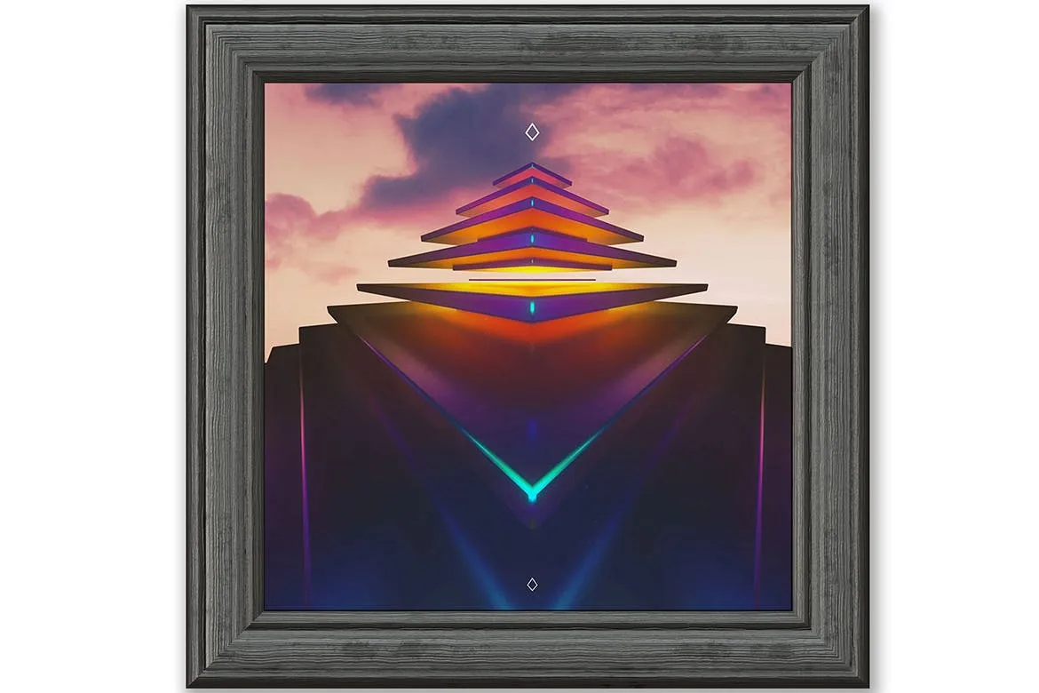 挂墙实木相框画框样机模板v3 Frame Picture Mockup [Vol3]插图(5)