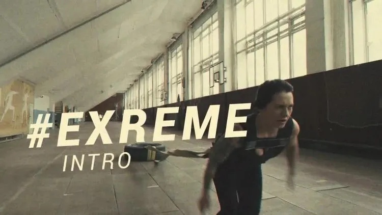 动感活力的极限运动介绍像素设计精选AE模板