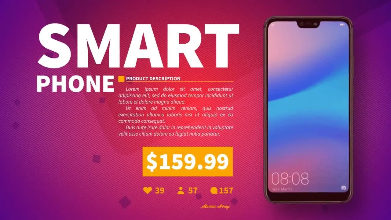 产品促销创造性动画像素设计精选AE模板