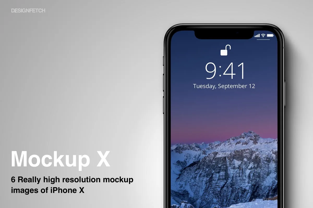 iPhone X设备UI设计展示样机模板 Mockups iPhone X插图