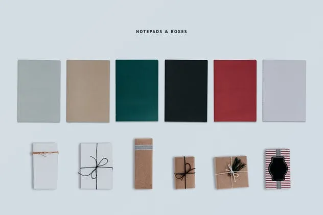 礼品包装节日场景样机素材库精选模板 Gift Wrapping Mock-Up Scene Creator插图(6)