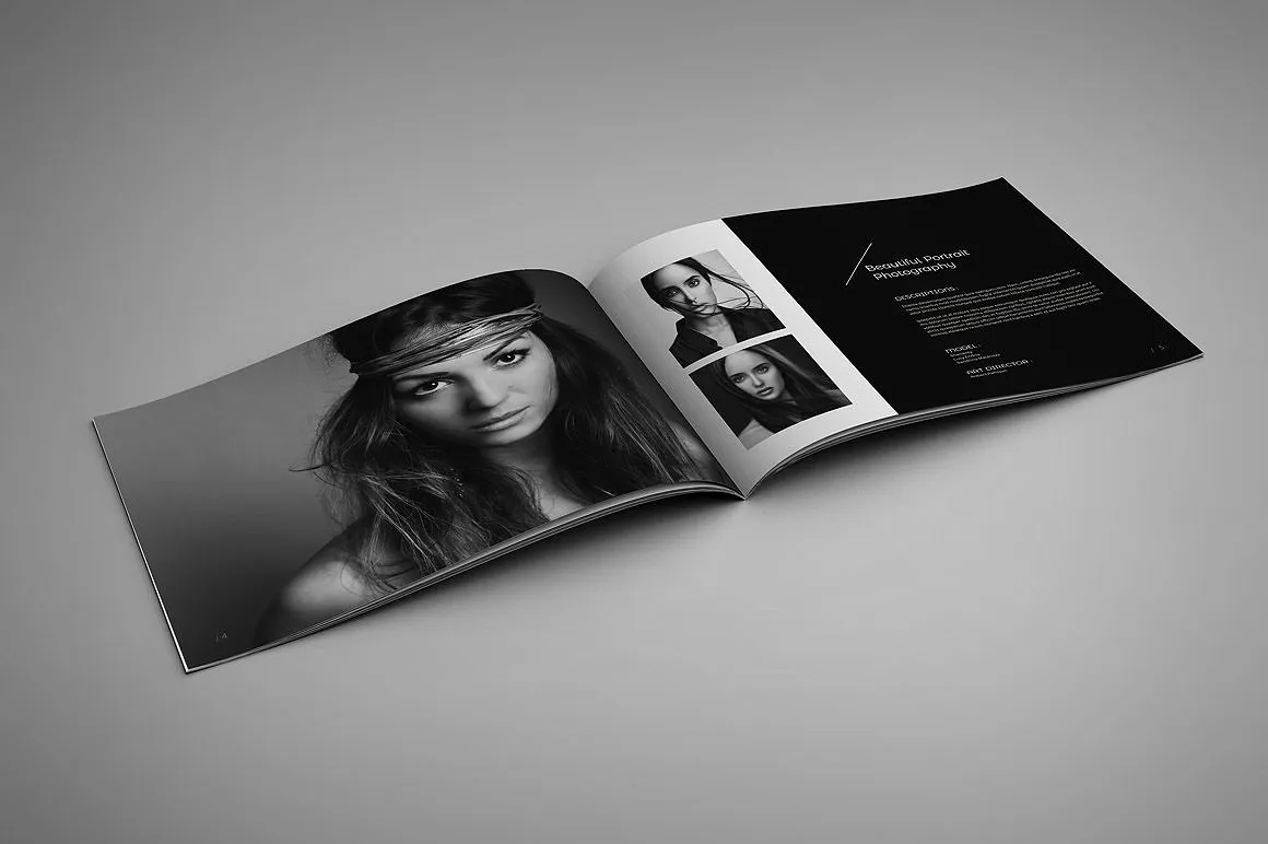 24P专业简洁现代的摄影画册手册杂志楼书设计模板插图(3)