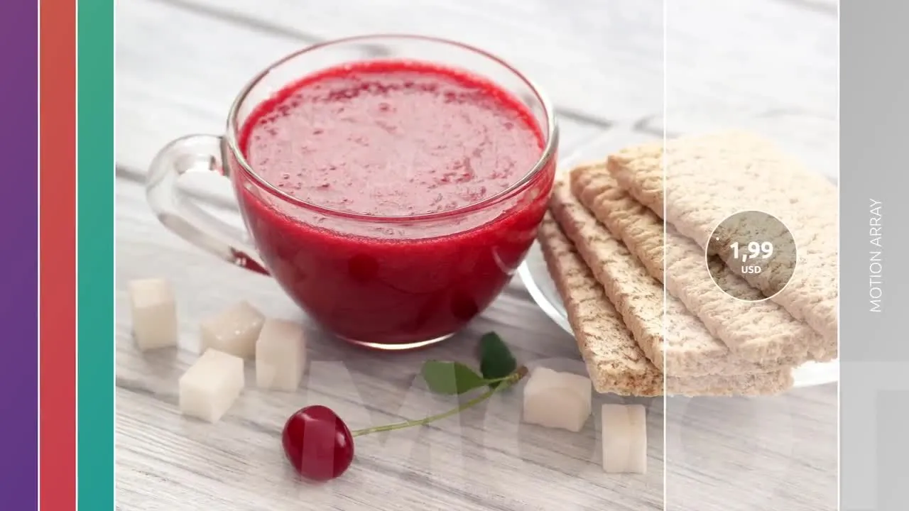 炫酷的外观设计快餐菜单介绍像素设计精选AE模板