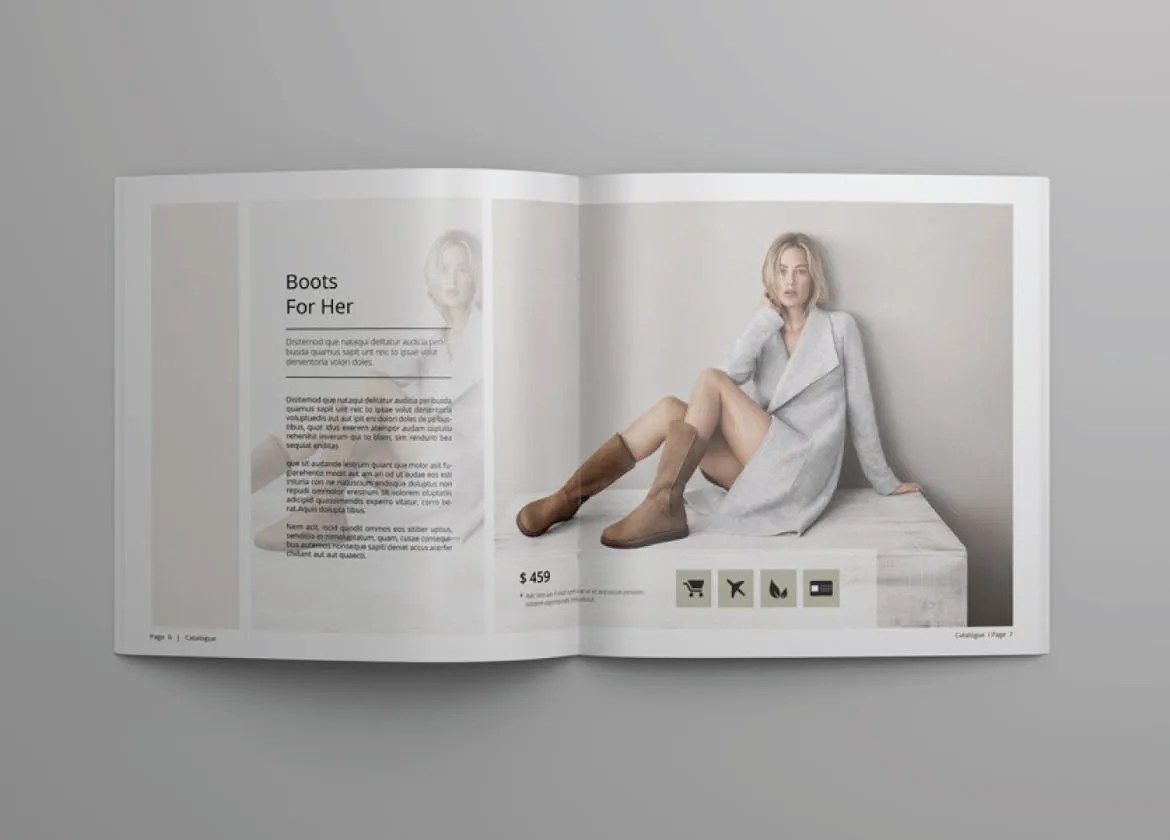 方形多用途产品目录设计模板v4 Square Catalogue Template Vol. 4插图(3)