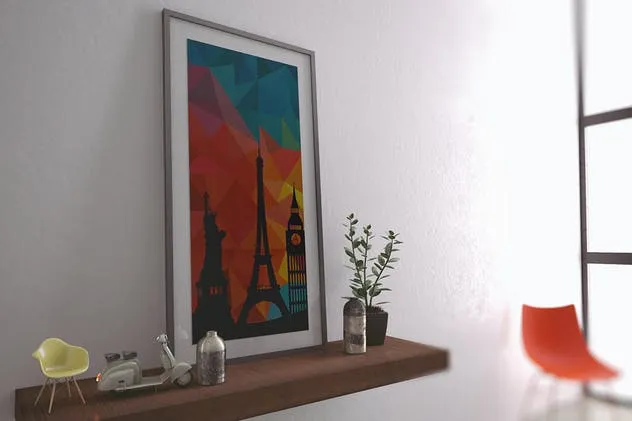 画廊艺术作品画框样机模板Vol.1 Picture Art Mockup [Vol 1]插图(4)