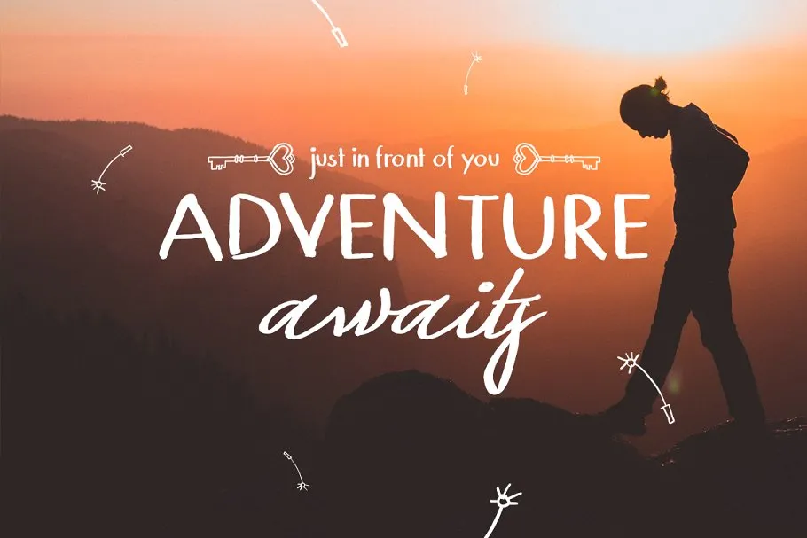 手绘字体+元素+Logo模板设计工具包 Storyland Font & Toolkit插图(17)