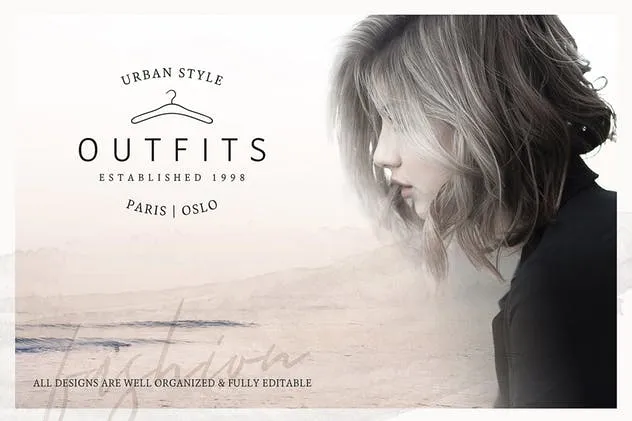 女性品牌VI视觉设计素材包[Logo模板/图标/水彩元素] So Female Branding Kit + Icons & Watercolours插图(3)