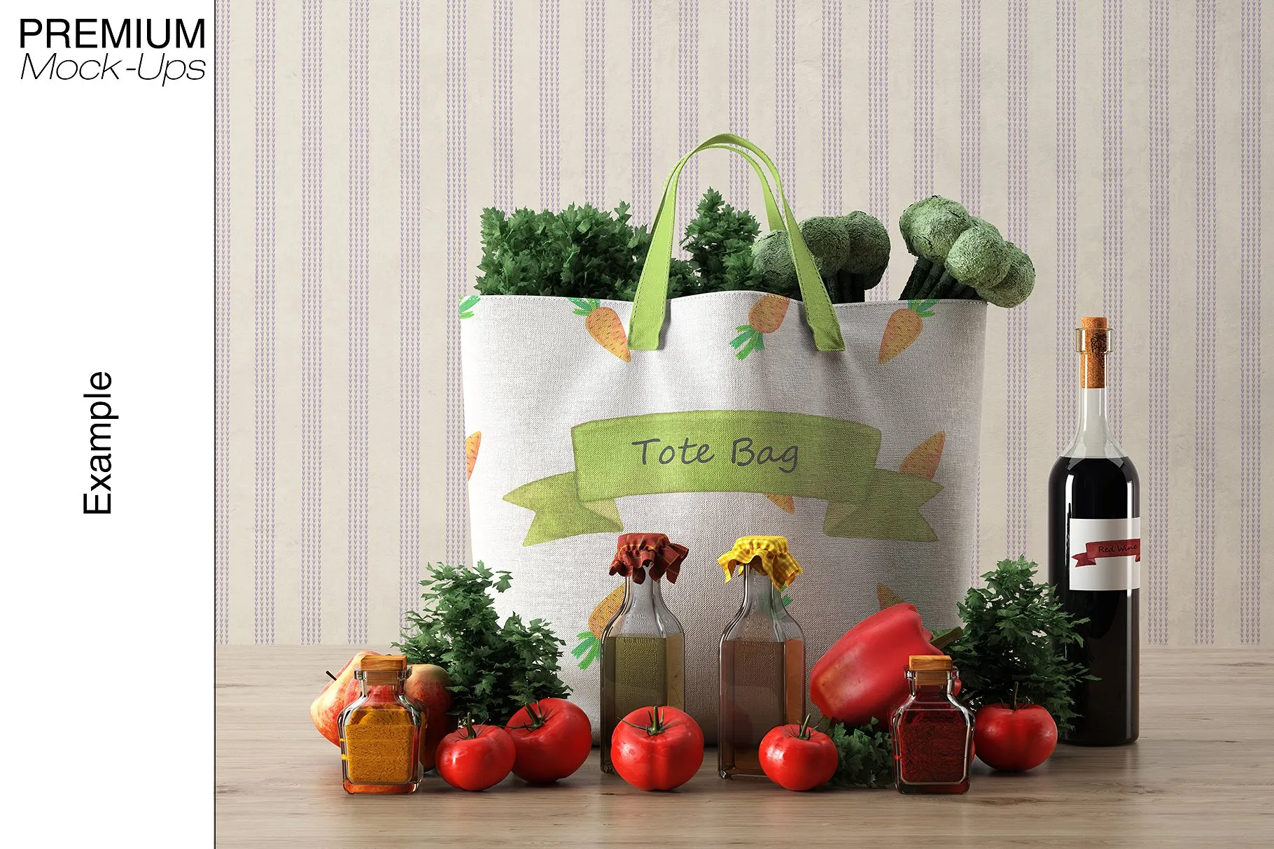 手提帆布环保袋展示样机下载 Tote Canvas Bag Mockups [psd]插图(12)