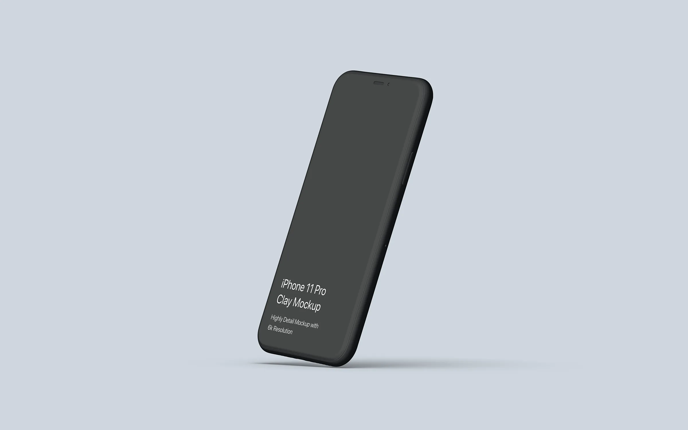 黏土陶瓷风格iPhone 11 Pro手机素材库精选样机模板 iPhone 11 Pro Mockup – Clay Mockup Pack插图(12)