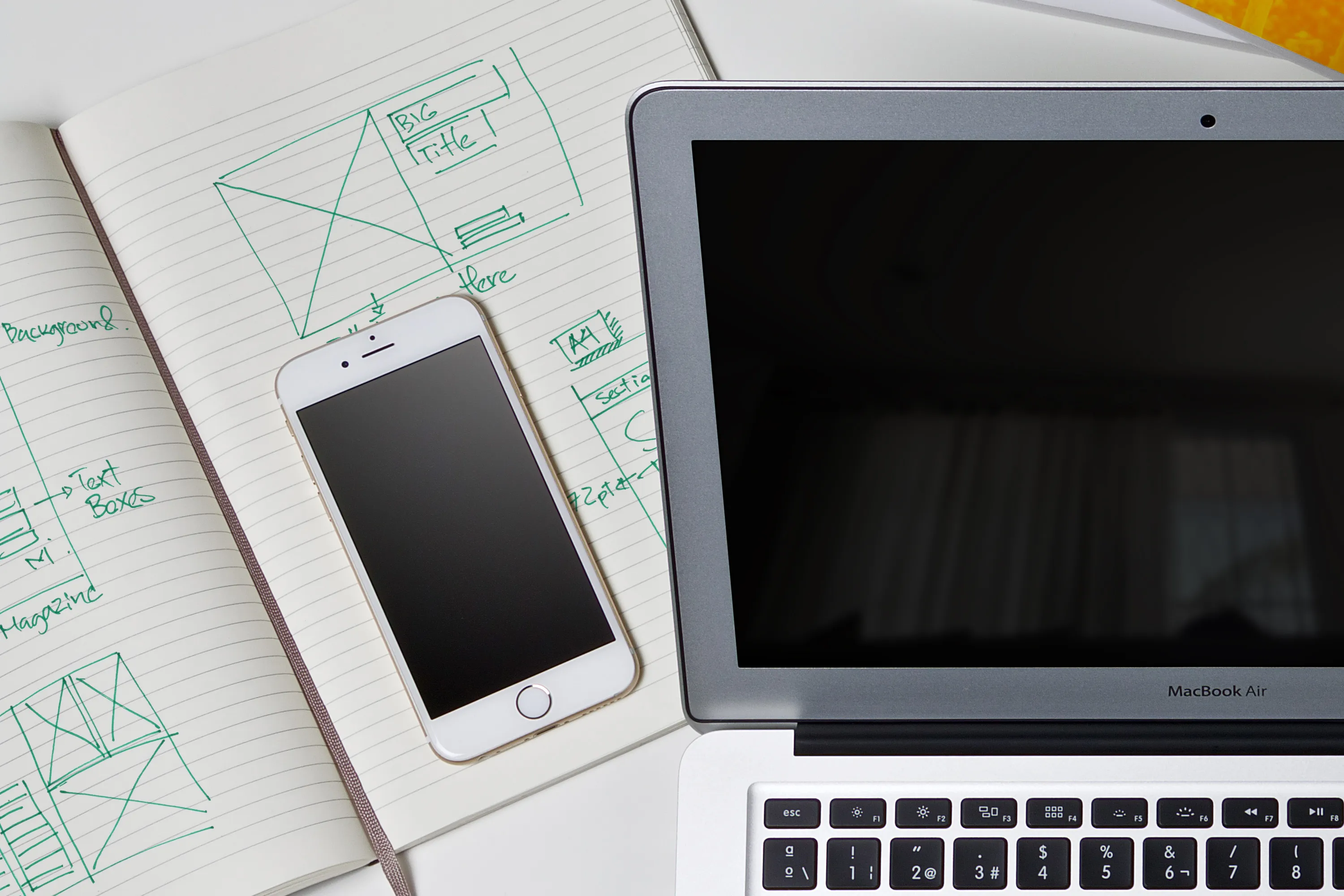 工作室办公桌场景样机模板01 Workspace Mockup 01插图(2)