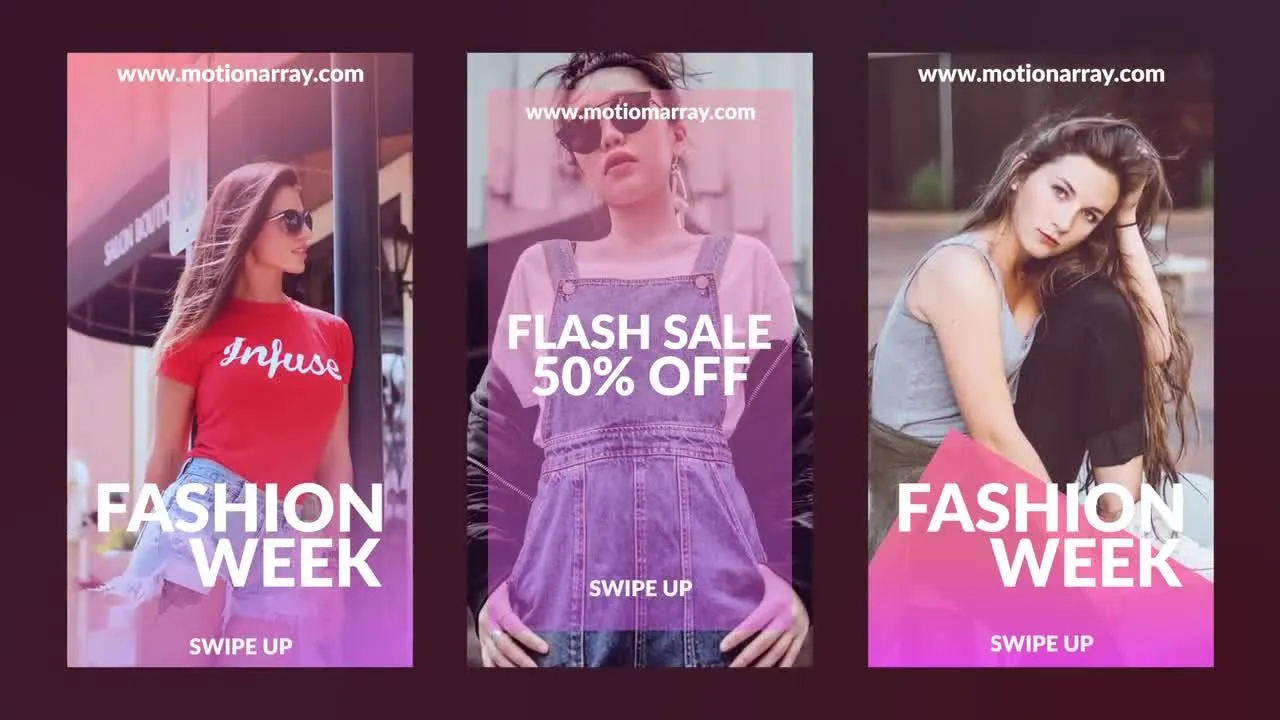 活力明亮的Instagram故事像素设计精选AE模板