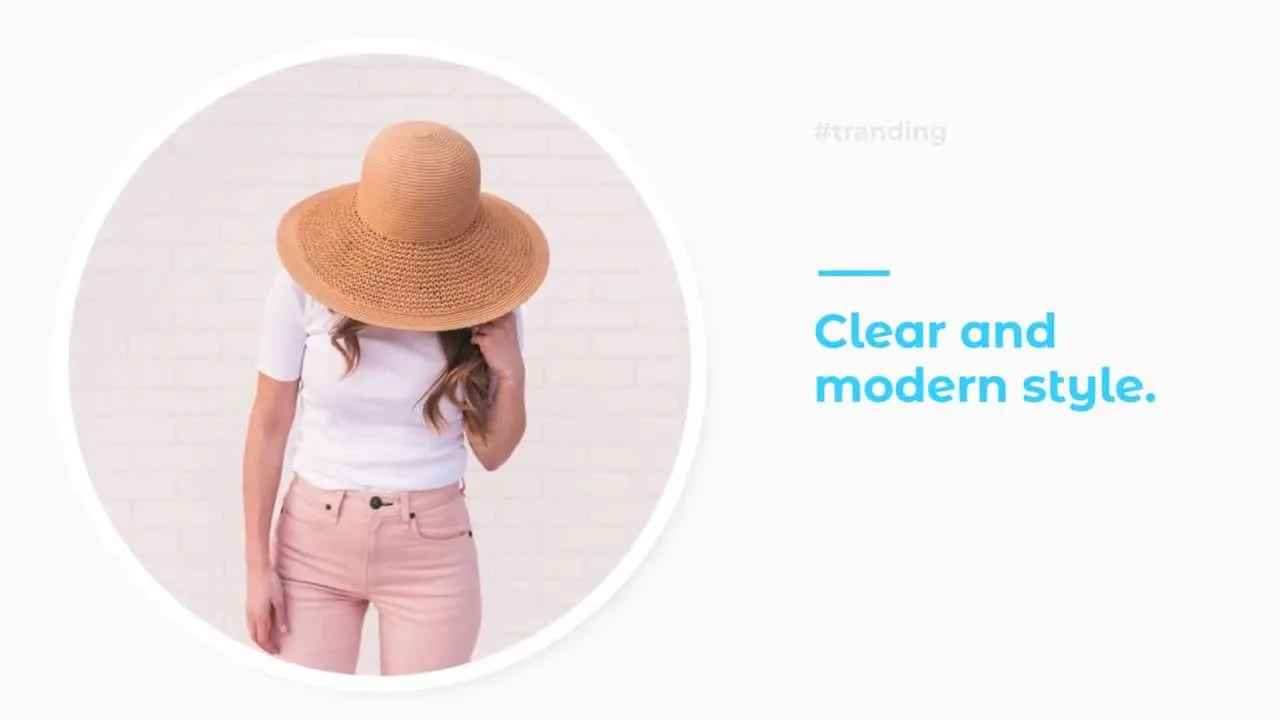 简洁大方动态图文开场动画效果幻灯片像素设计精选AE模板