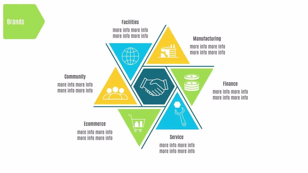 明亮彩色的企业信息图表包像素设计精选AE模板