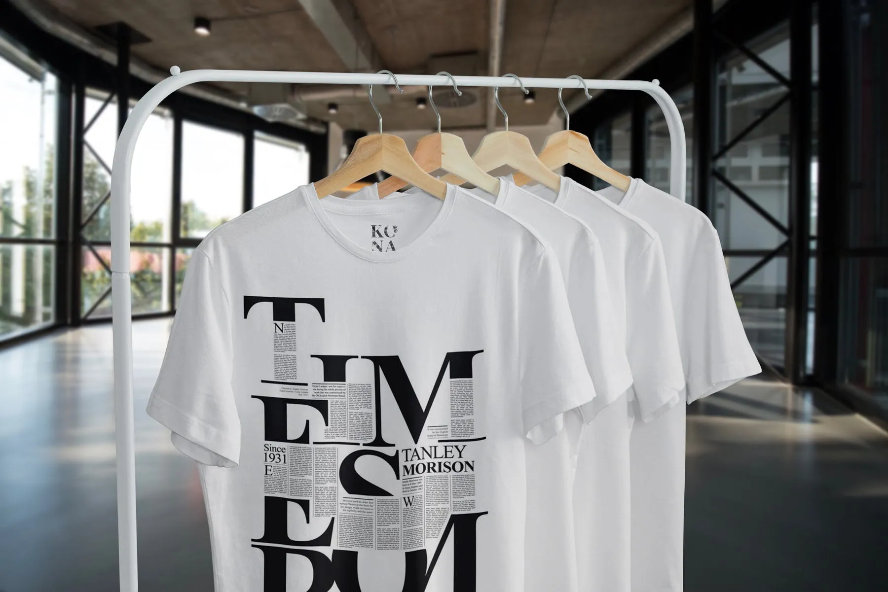 简易晾衣架T恤设计效果图样机素材库精选 T-Shirt Mock-Up on Hanger插图(3)