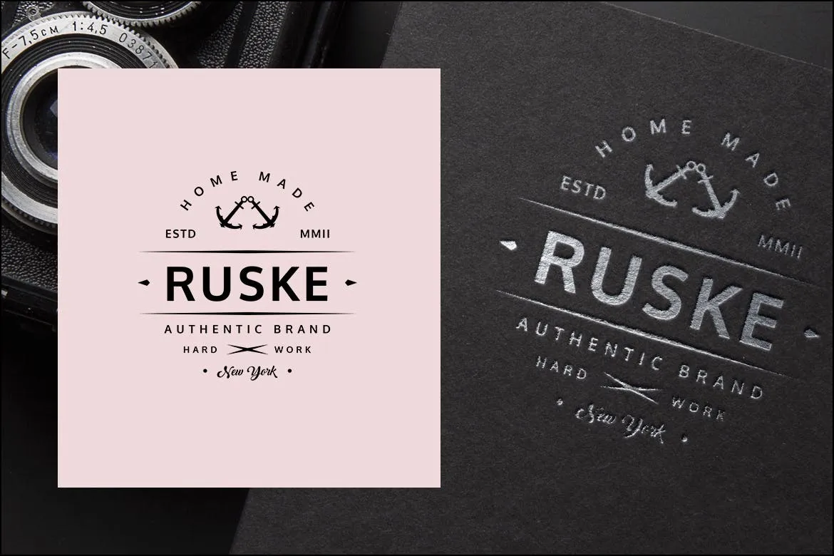 欧美复古设计风格品牌素材库精选LOGO商标模板v22 Vintage Logo & Badge Vol. 22插图(2)