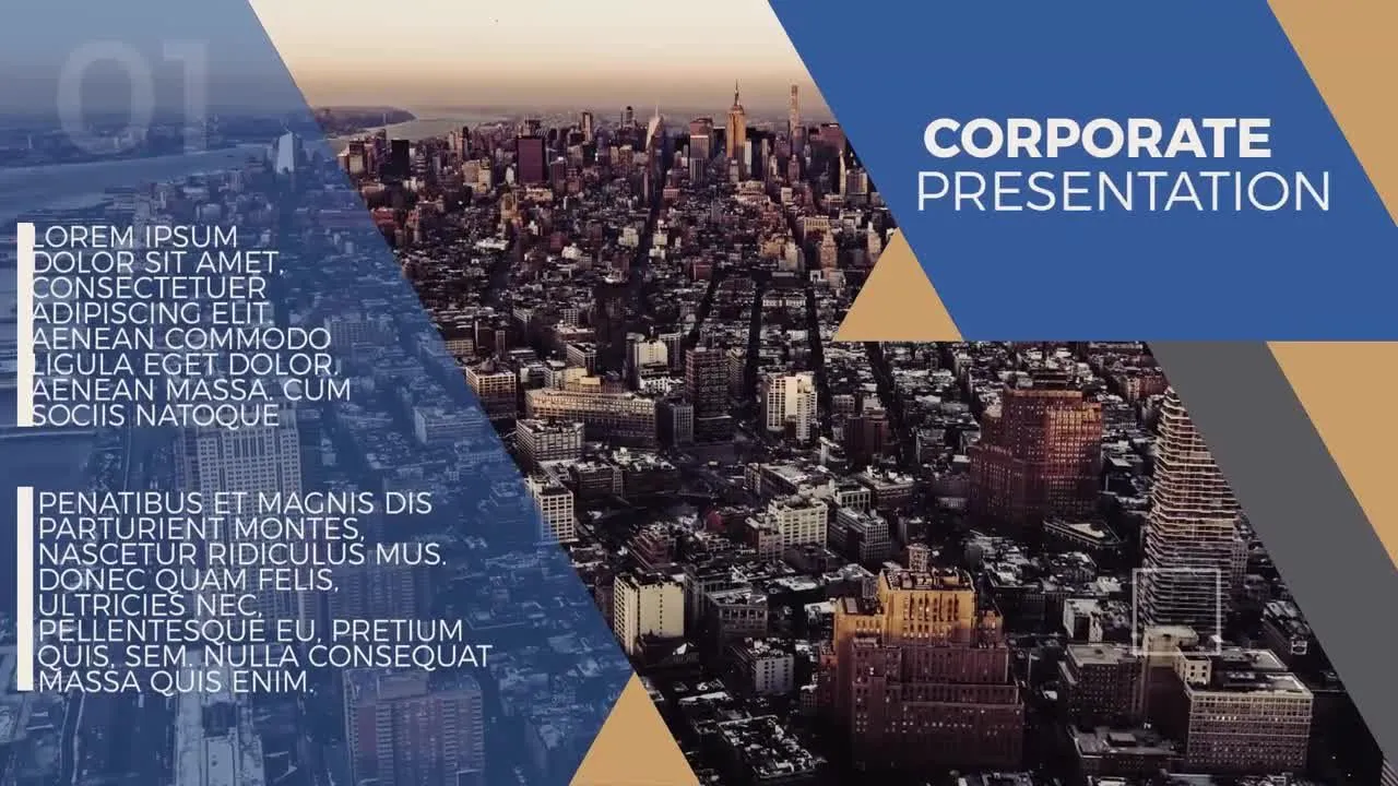 干净简洁的企业介绍动画像素设计精选AE模板