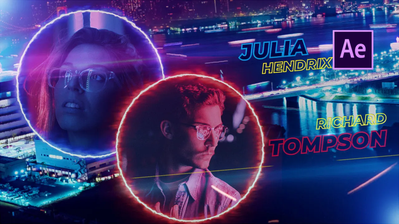 电影动态介绍像素设计精选AE模板