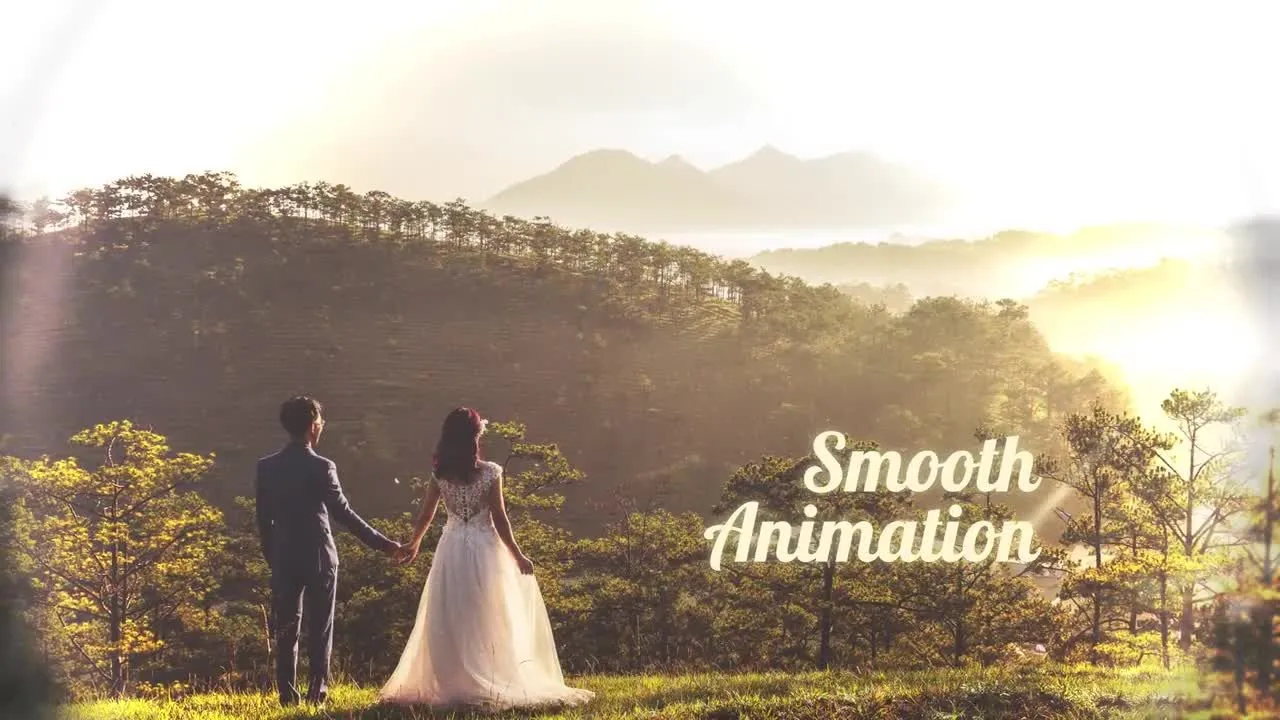 华丽温馨优雅的照片幻灯片像素设计精选AE模板