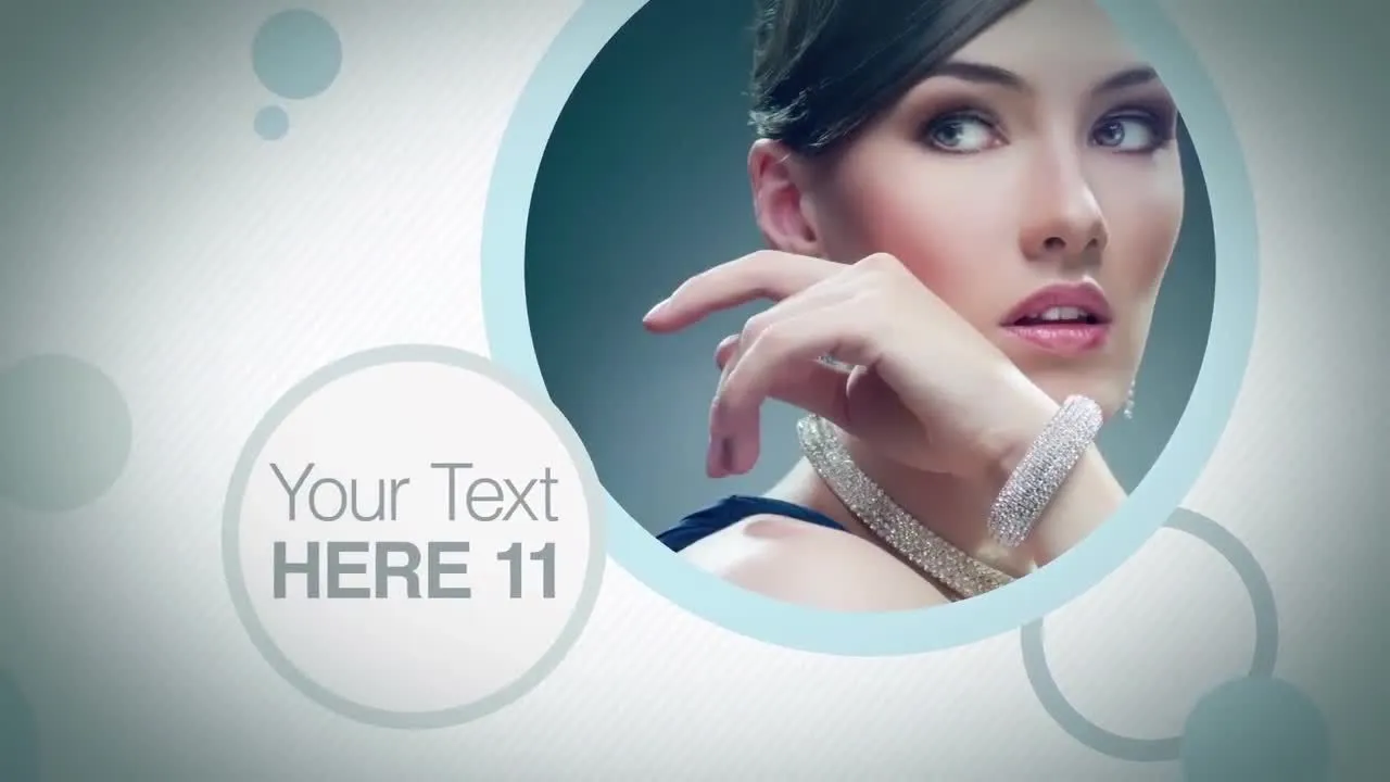 圆圈效果企业照片展示像素设计精选AE模板