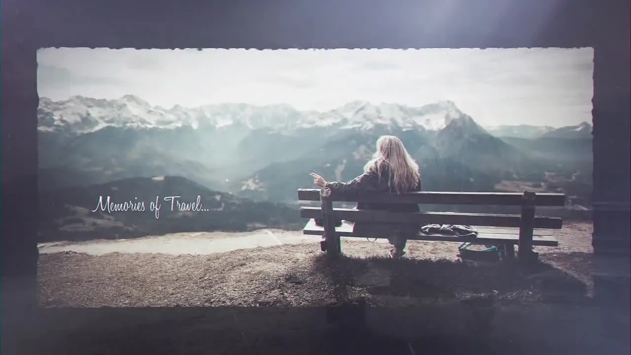 浪漫旅行回忆幻灯片像素设计精选AE模板