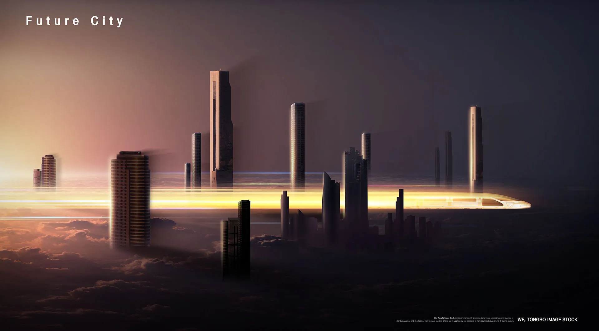 速度高铁光速相关的创意概念海报素材PSD下载