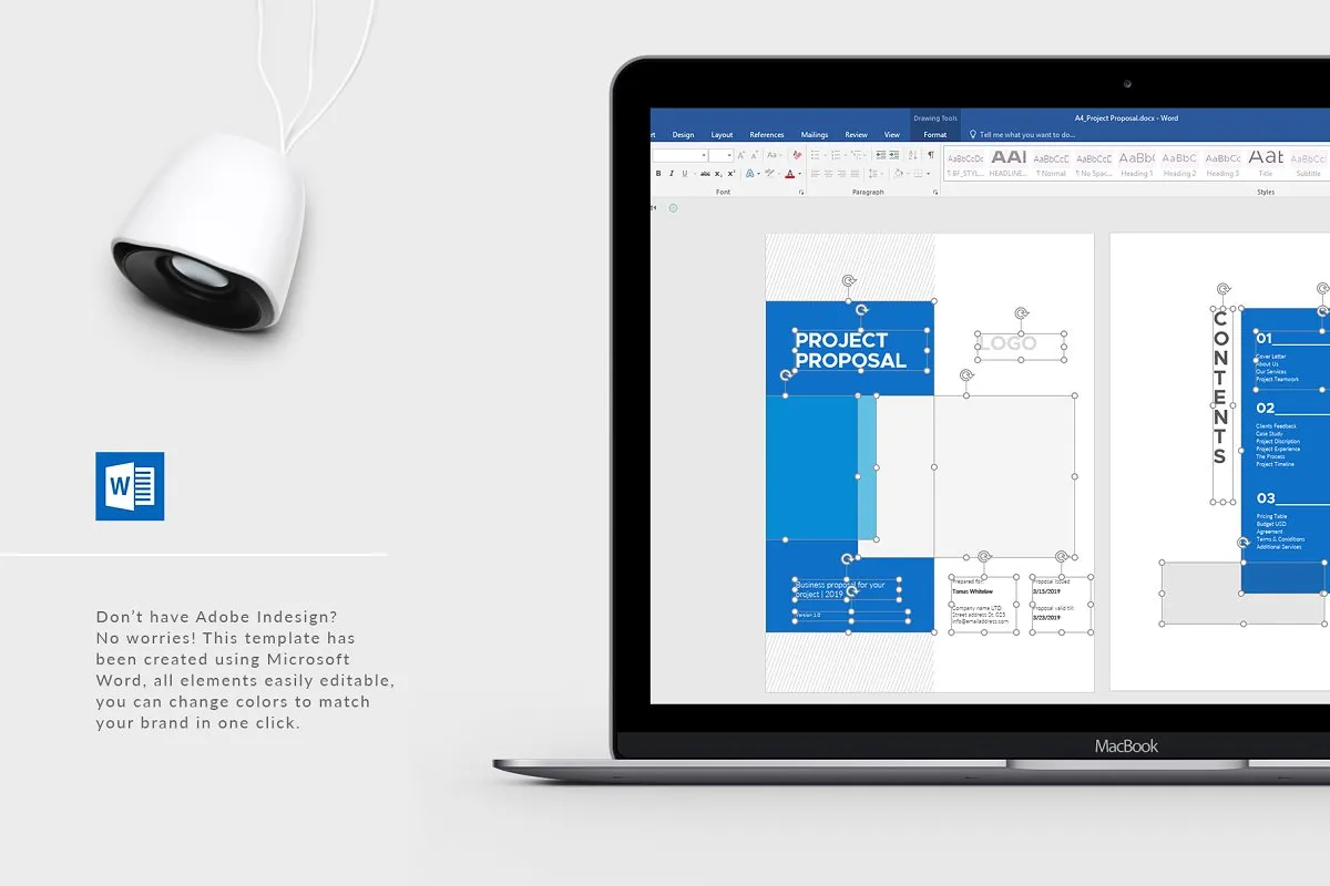 极简主义企业策划提案书设计模板