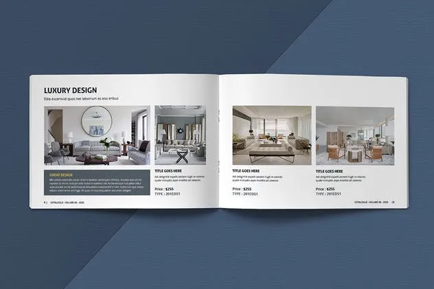 A5尺寸产品目录产品手册设计模板素材 A5 Modern Catalogue Template插图(3)