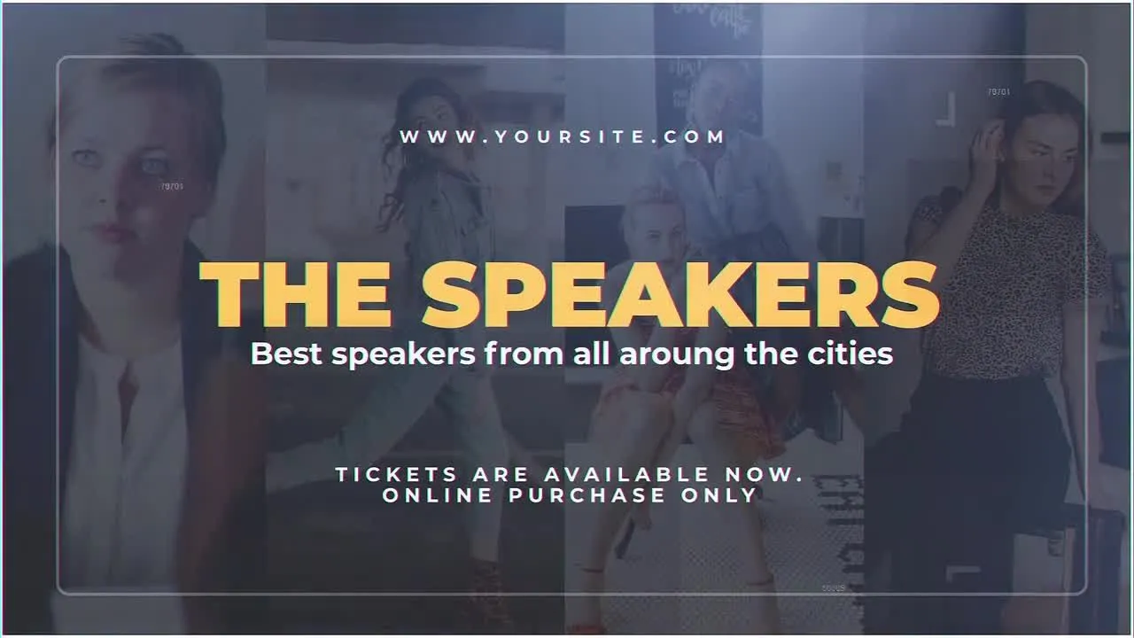 人物介绍视频宣传AE模版