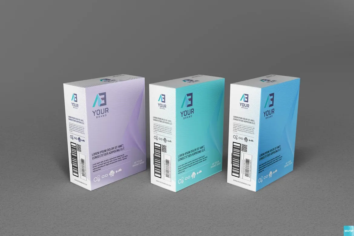 高品质的包装盒子设计VI样机展示模型mockups插图(6)
