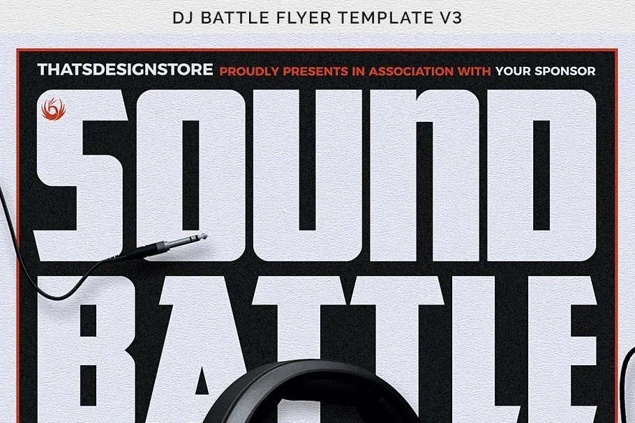 DJ音乐节活动宣传海报PSD模板V3 DJ Battle Flyer PSD V3插图(9)
