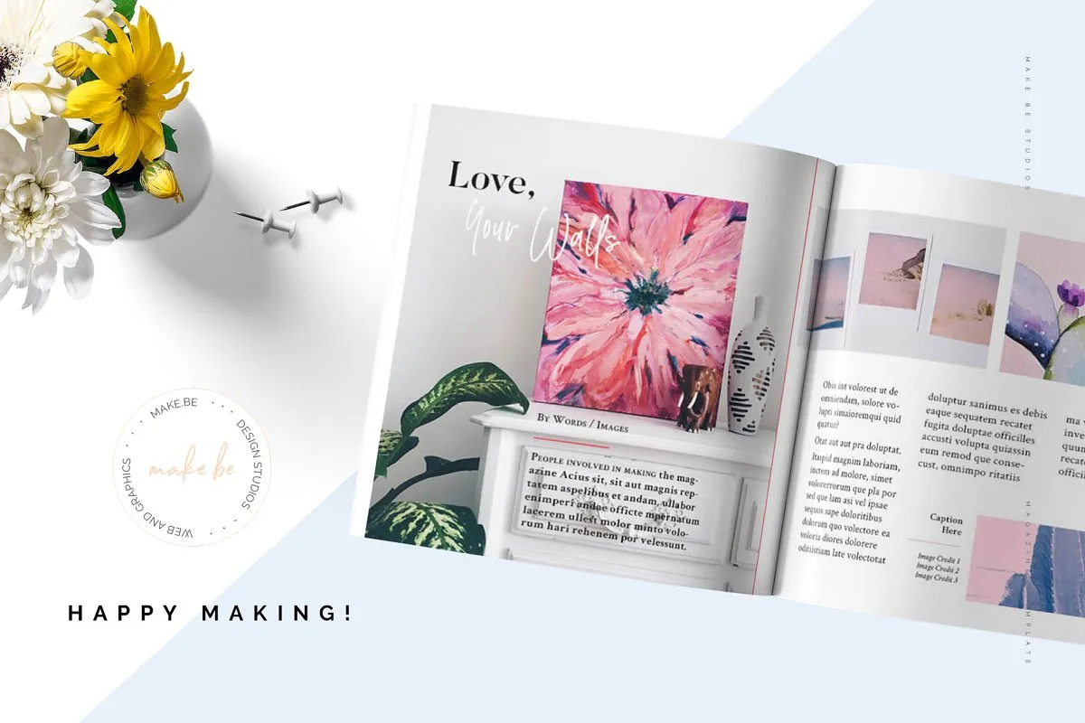 时尚生活方式方形杂志画册模板插图(6)