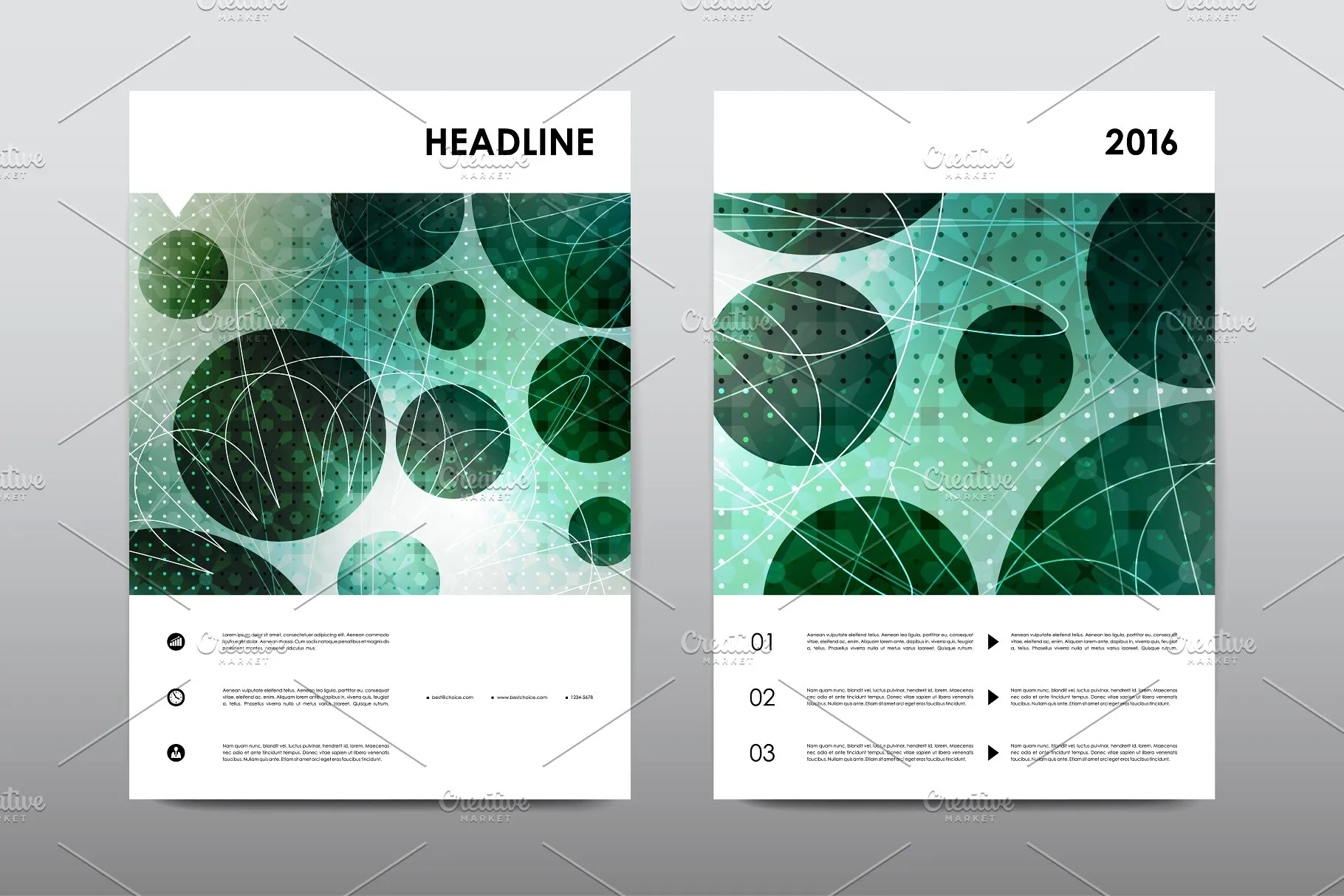 50+企业画册模板合集 50+ Business Brochures Bundle插图(2)