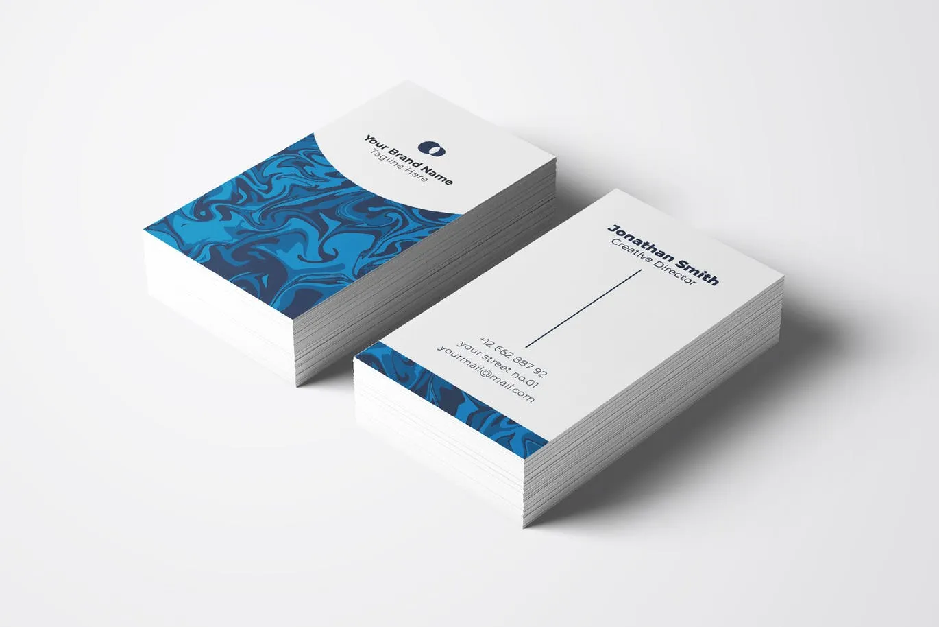 颜料艺术画创意企业名片设计模板v35 Business Card Template.v35插图(1)