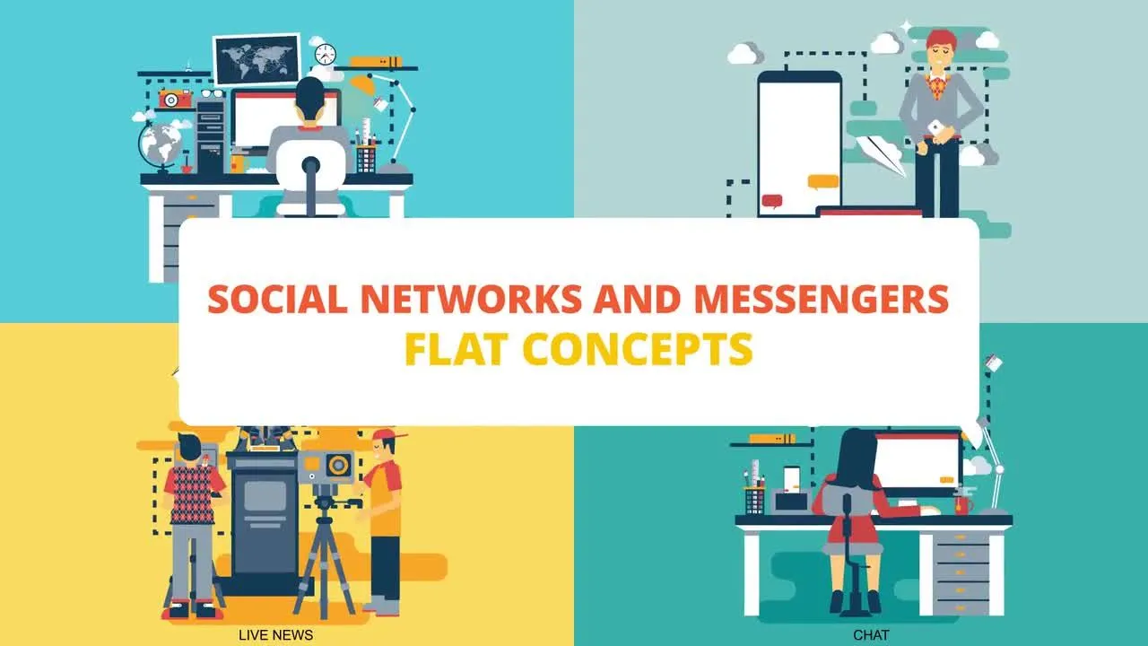 干净整洁的社交网络照片展示像素设计精选AE模板