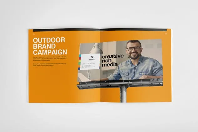 多彩品牌手册画册设计模板 The Colorful – Brand Book Template插图(12)