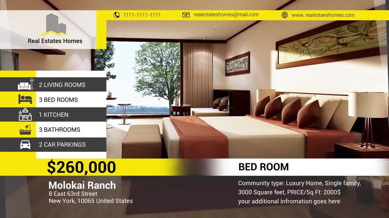 房地产幻灯片放映效果展示像素设计精选AE模板