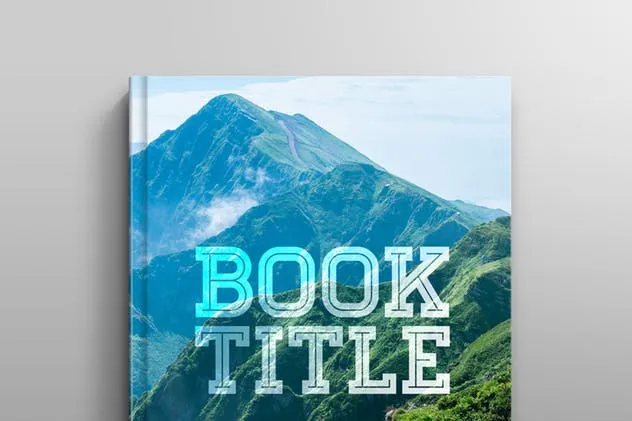 精装封面设计书籍样机 Hardcover Book Mockup: Straight插图(1)