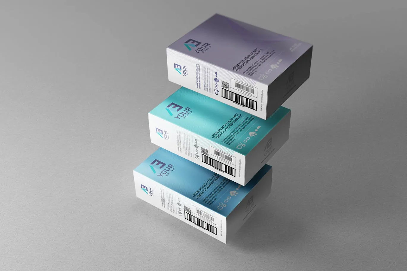 高品质的包装盒子设计VI样机展示模型mockups插图(5)