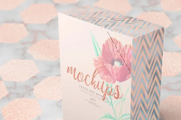 美食包装纸盒样机 Paper Box Mockup 07插图(5)